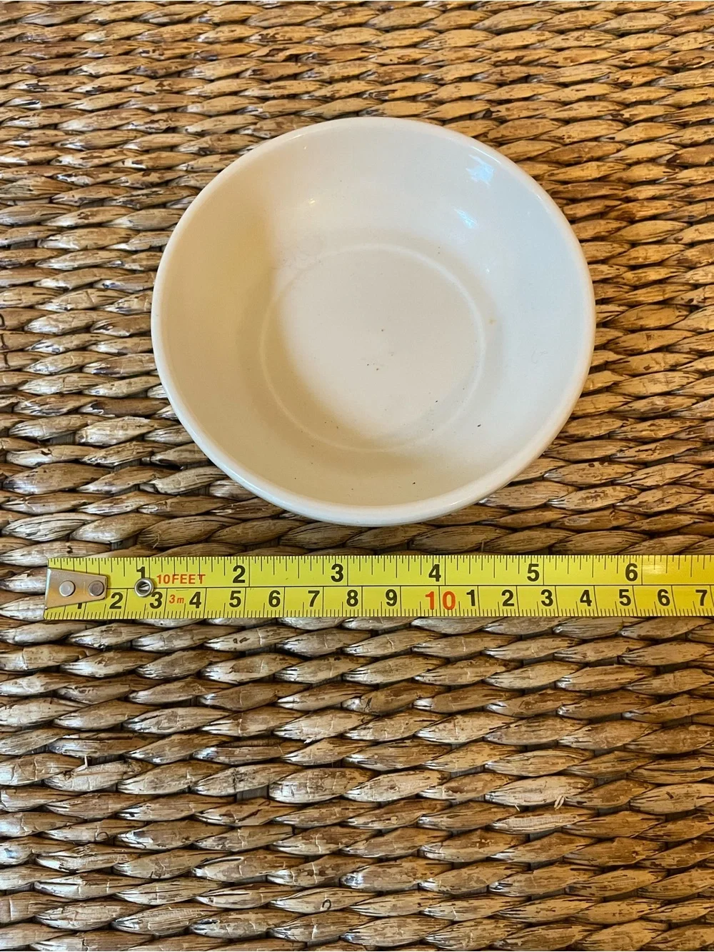 Set of 3 Longaberger Blue Ceramic Herb Pots with Saucers - Cream